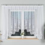 Markizeta Jacquard függöny, Felszerelésre kész, Berenika modell, 400x160 cm, Markizeta, Fehér (004304/FBL/001/400160/1)