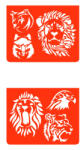 DJECO Set sabloane Djeco, animale salbatice