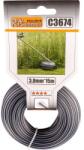 RICHMANN Fir rezerva motocoasa, trimmer cu insertie metalica, DUO, 3 mm x 15 m, Richmann Exclusive (C3674)