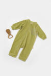 BabyCosy Salopeta Elefant cu maneca lunga din 80%bumbac organic si 20% poliester - Verde, BabyCosy (Marime: 12-18 Luni) (BC-CSYK6053-12)