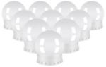  Becuri LED pentru oglinda, masa de toaleta, machiaj, cu panou control, 30 moduri iluminare, USB, set 10 buc, Malatec (00018910-IS) - esell