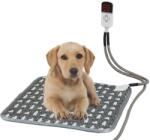  Patura electrica pentru animale de companie cu tub anti-muscatura, perna pentru caini, 45 x 45 cm, 28 W, 9 trepte de reglaj perna pentru pisici, anti-alunecare, gri-When upgrading the full steel pipe 