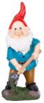 Magic home Decoratiune gradina, MagicHome, polirasina, pitic cu lopata, 13.5x13x31 cm (8091586)