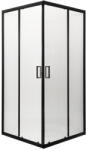 Kerra Soho Square Black 90 szögletes zuhanykabin zuhanytálca nélkül (SOHO-SQ-90-BL-SOLO) - everyo