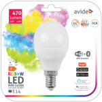 Avide Smart LED Mini Globe 4.9W RGB+W WIFI + BLE APP Control E14 (ASMG14RGBW-4-9W-WIBLE)