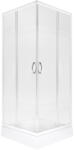Kerra Xenia SQ 90 fehér szögletes zuhanykabin Victor plus tálcával (XENIA-SQ-WH-90-VIC) - everyo