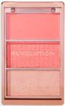 Makeup Revolution Палитра ружове за лице Icon Blush, Peach, 3 цвята - ozone
