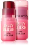 Revolution Jelly Blush руж в стик за устни и скули цвят Peach Orange 5.5 гр