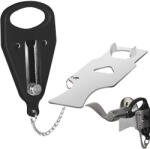 Verk Group Utazáshoz való hordozható antilopkodó fekete ajtózár (27022)