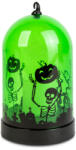 Family Halloween-i LED dekor - zöld - 3 x AAA - 8 x 12, 5 cm (56570B)