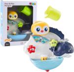 LEAN Toys Interaktív Fürdőjáték Pingvin és Vízi Hatásokkal (22652)