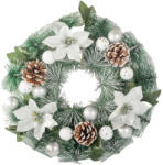 Verk Group Karácsonyi dekoratív koszorú 30 cm - díszített ajtóra és falra (26200)