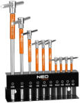 NEO TOOLS Imbuszkulcs készlet, T-fogantyús, 2-10mm, 10db-os (09-509)