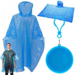 Verk Group Összecsukható univerzális esőponcsó karabíneres kulcstartó tokban (27270)