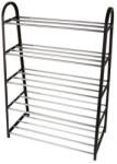 VERK GROUP Cipőtartó állvány - 5 polcos - 79 x 54 x 28 cm (27254)
