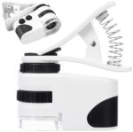 VERK GROUP 60x nagyítású mini mikroszkóp telefonhoz, LED és UV fényekkel, tokkal (09171)