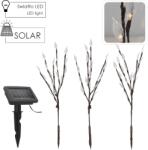 Garden Line Napelemes lámpa 60 cm, 3 ág, 60 LED, meleg fehér (SOL6094)