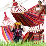 Real XXL Méretű Erősített Kerti Függőágy 280 kg Teherbírással, Tartozék Táskával (RC-K-876)