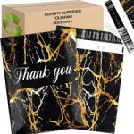 Real Futárcsomagok 'Köszönöm' arany márvány mintás 255 x 370 mm 50 darab (RC124)