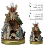 BackHomeLiving Karácsonyi jászol LED-del és zenével, 23 x 16, 8 x 41 cm (POZ2461)