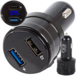 Verk Group Bluetooth MP3 FM transzmitter autós kihangosítóval és kettős USB töltővel (10102)