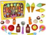 LEAN Toys Édes Finomságok Készlet: Fagylaltok, Muffinok, Mártások és Kanalak (10075)