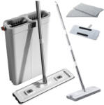 LEAN Kétkamrás vödörrel ellátott lapos mop szett (24879)