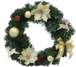 BackHomeLiving Aranyszínű 40 cm-es ünnepi koszorú (ANT3926)