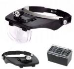 Verk Group Professzionális LED-es fejlámpa nagyítóval, cserélhető lencsékkel - Fekete (09015)