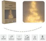 BackHomeLiving Karácsonyi dísz - LED-es fenyőfa csillaggal 105 cm 120 LED meleg fehér elemes (LED0221)