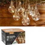 Gardenline Napelemes kerti girlanda MOZA 20 LED, 2 + 3, 8 m, meleg fehér (SOL3545)