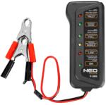 NEO TOOLS Akkumulátor teszter, digitális, akku állapot, generátor töltés ellenőrzése 12V (11-986)
