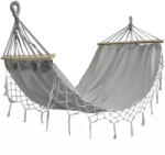 Gardlov Kerti függőágy keresztrúddal - Szürke - 200 x 100 cm (00021079)