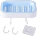 VERK GROUP Falra szerelhető szappantartó két akasztóval (24422)