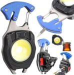 Bailong 8 az 1-ben multifunkciós LED lámpa kulcstartó mágnessel és sörnyitóval (08369)