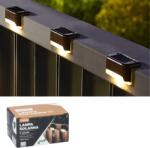 Garden Line 4 db napelemes kerti lámpa, 8 x 4, 5 x 4, 5 cm, Linus LED, meleg fehér (SOL3729)