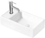 kielle Arkas I - Lavoar, 42x23 cm, fără preaplin, 1 orificiu pentru baterie în stânga, alb 30611400L (30611400L)