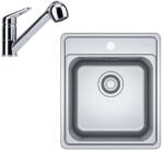 Franke - N89 konyhai szett, rozsdamentes acél mosogató BCX 610-42 és keverő FC 9547.031, krómozott 101.0700. 672 (101.0700.672)