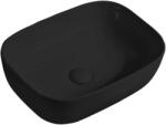 kielle Idolio - Mosdókagyló pultra 46x33 cm, matt fekete 30624424 (30624424)