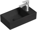 kielle Arkas I - Mosdó 42x23 cm, túlfolyó nélkül, 1 csapfurat jobb oldalon, fekete matt 30611404R (30611404R)