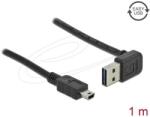 Delock Кабел Delock EASY-USB-A 2.0 мъжко към USB Mini-B мъжко, 1m , черен (DELOCK-83543) - megamag