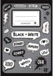 ICO Süni Black and Write A5 leckefüzet (7500085015) - officedepot