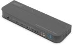 ASSMANN - KVM kapcsoló, 4 portos, 4K60Hz, 4 x DP bemenet, 1 x DP/HDMI kimenet - DS-12890 (DS-12890)