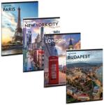 Ars Una Cityscape 25 (5482) A5 extra kapcsos vonalas füzet (53134820) - officedepot