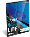Lizzy Card Bossteam Gamer 4Life 22969101 FSC A5 40 lapos tűzött kockás füzet (18906) - officedepot