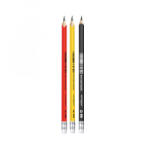 Keyroad Grafitceruza, HB, radíros, háromszögletű, 12 db/bliszter, , vegyes színek (KR972793) (KR972793)