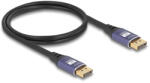 Delock DisplayPort kábel 8K 60 Hz 1 m lila fém (80600) (80600) - flylite