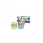 Info Notes Jegyzettömb öntapadó, 75x75mm, 12x100lap, újrahasznosított , sárga, zöld, kék, rózsaszín (5654-88BOX) (5654-88BOX) - aqua