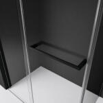 Radaway Ajtón lévő fekete törölközőtartó fogantyúval Furo termékcsaládhoz