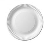  Tányér lapos papír 18 cm 100 db/csomag fehér (4244) (4244)